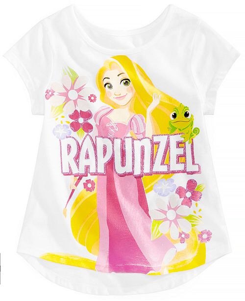 Disney Little Girls Rapunzel Cotton T-Shirt - Shirts & Tees 公主恤衫