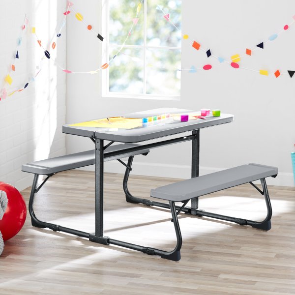 折叠儿童活动桌，多功能，可折平