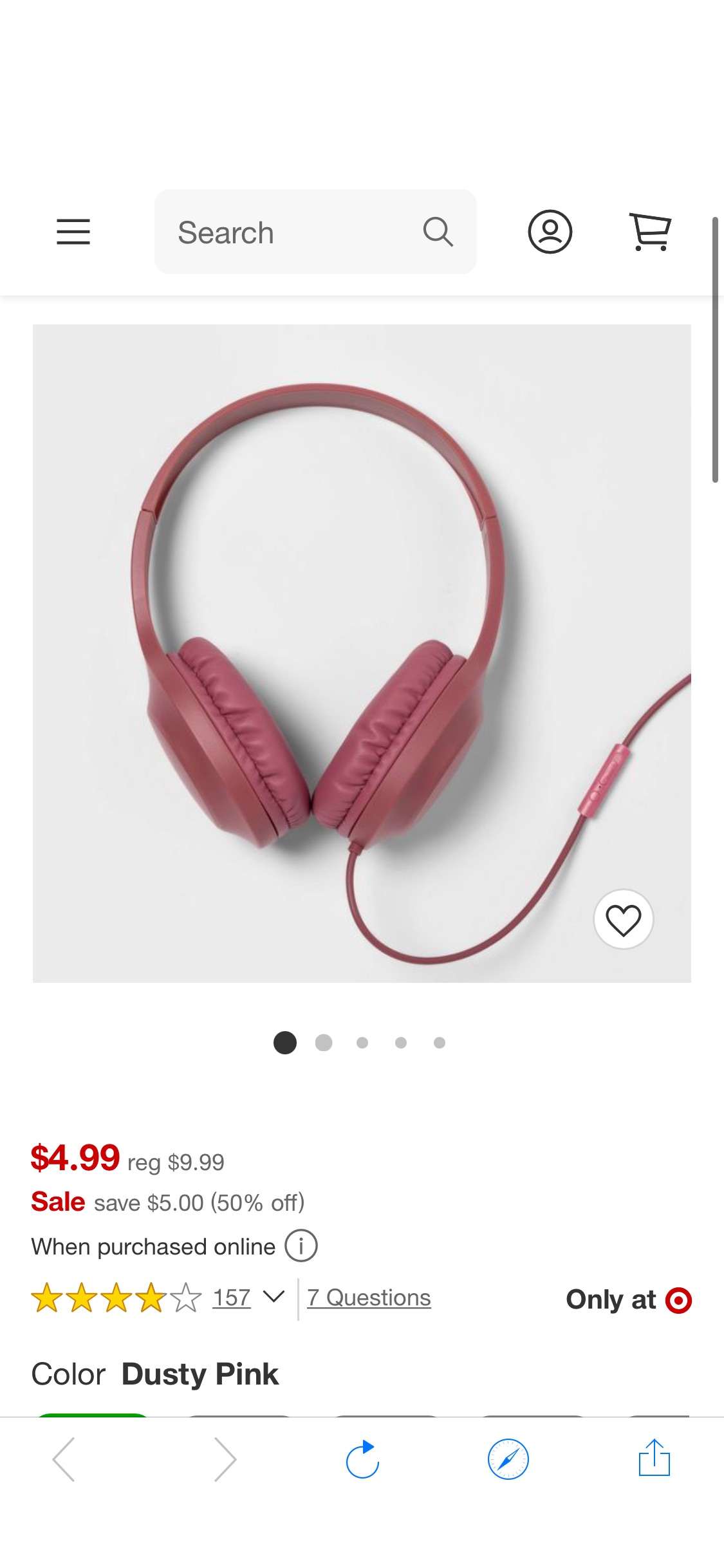 Heyday™ Wired On-ear Headphones : Target