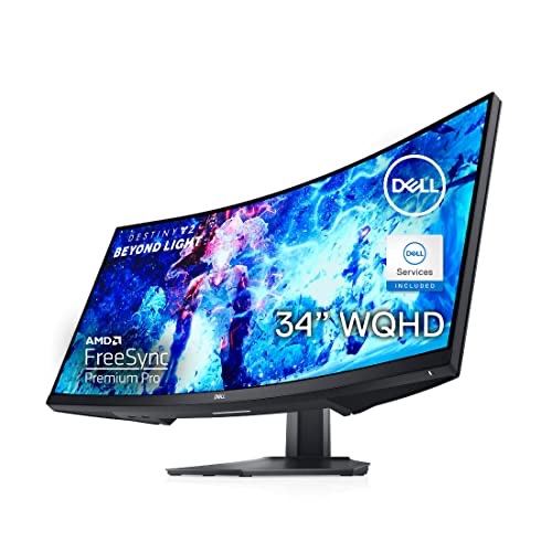 Amazon.com: Dell Curved Gaming, 34 Inch Curved Monitor with 144Hz Refresh Rate, WQHD (3440 x 1440) Display, Black - S3422DWG : Electronics