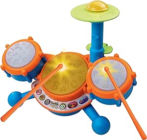 Amazon.com: VTech KidiBeats Kids Drum Set, Orange : Toys &amp; Games