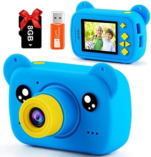 Amazon.com: AILEHO Blue Kids Camera,Best Birthday Gifts and Christmas Toys for Boys Age 3 4 5 6 7 8 9, 2" Screen 1080p Children Digital Camera Allows Children to retain Colorful memorie,Complimentary 