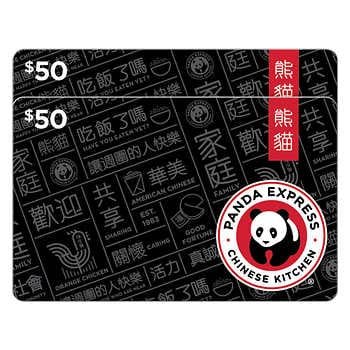 Panda Express $50 电子礼卡 2张