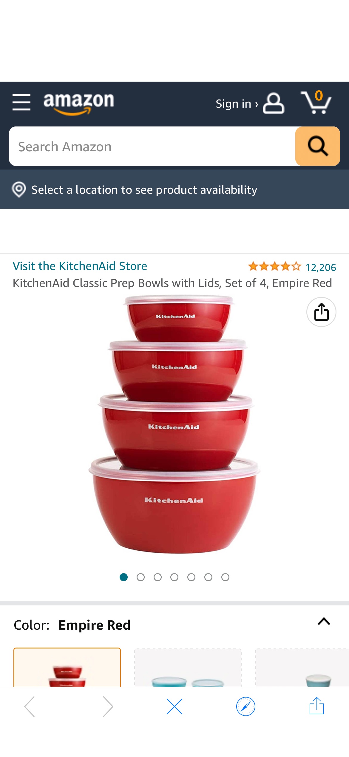 Amazon.com: KitchenAid Classic Prep Bowls with Lids, Set of 4