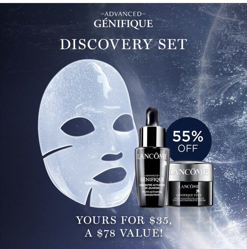 Advanced Génifique Radiance Set | Lancôme蘭寇官網有小黑瓶套裝55%折扣