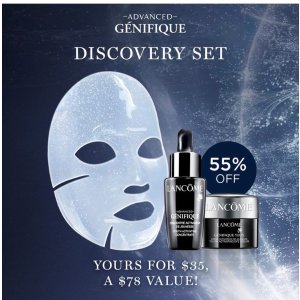 $35.00 Advanced Génifique Radiance Set | Lancôme蘭寇官網有小黑瓶套裝55%折扣