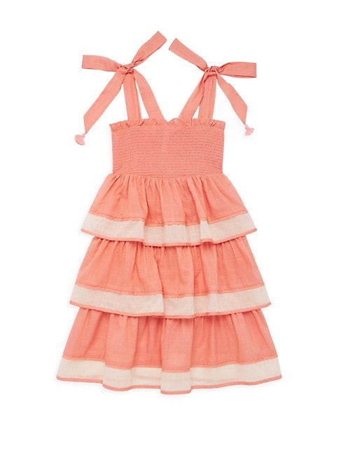 Shop Zimmermann Kids Little Girl's & Girl's Tiggy Shirred Tiered Dress | Saks Fifth Avenue