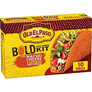 Old El Paso Stand 'N Stuff Bold Nacho Cheese Flavored Taco Dinner Kit, 9.5 oz