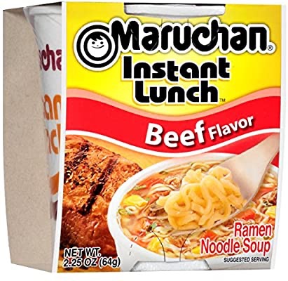 Amazon.com : Maruchan Instant Lunch Beef, 2.25 Oz, Pack of 12 : Ramen Noodles : Grocery & Gourmet Food
牛肉味拉面