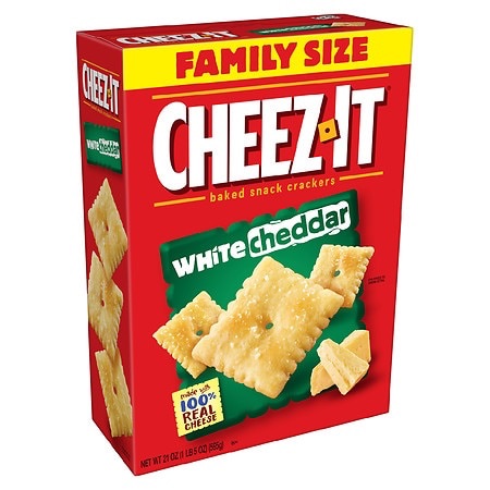 Cheez-It Baked Snack Cheese Crackers Original | Walgreens Cheez-It 家庭装芝士饼干，2种口味 买一送一 $4/盒