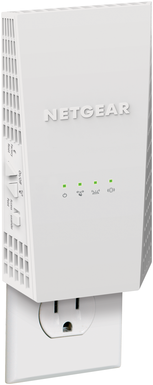 NETGEAR - EX6400 AC1900 WiFi Mesh Wall Plug Range Extender and Signal Booster, Essentials Edition WiFi范围扩展器