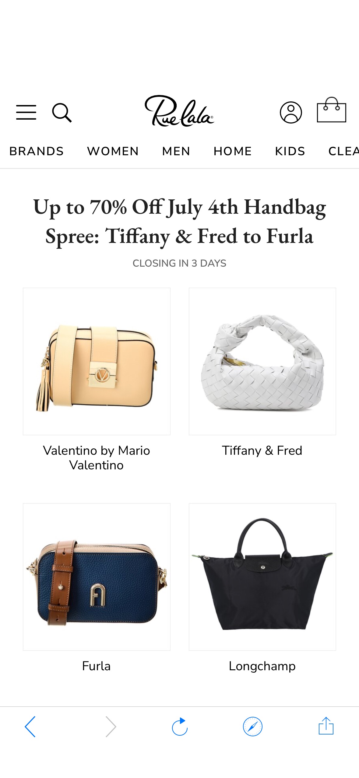 Rue La La — Up to 70% Off July 4th Handbag Spree: Tiffany & Fred to Furla