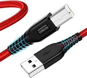 USB Printer Cable USB 2.0 Type A Male to B Male 2 Pack