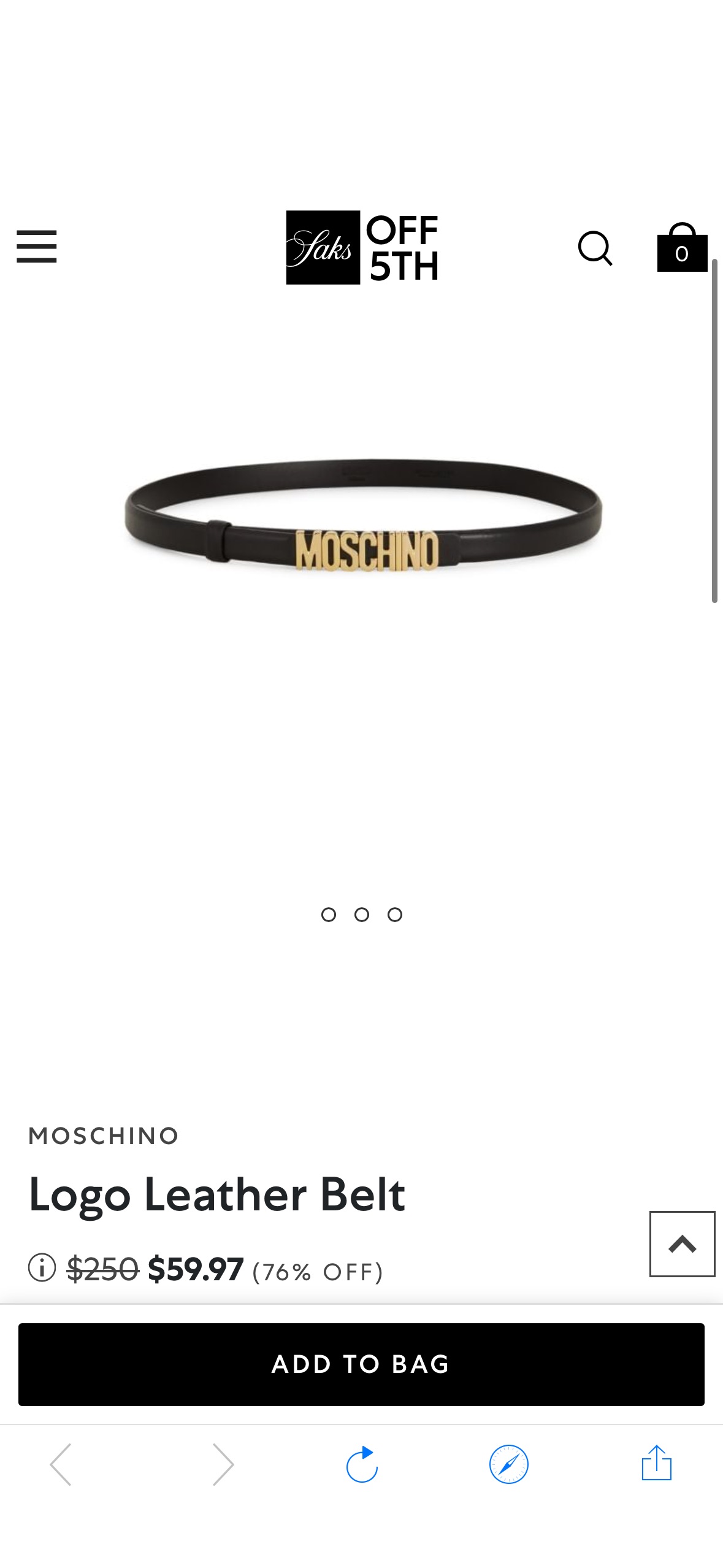 Moschino Logo Leather Belt on SALE | Saks OFF 5TH