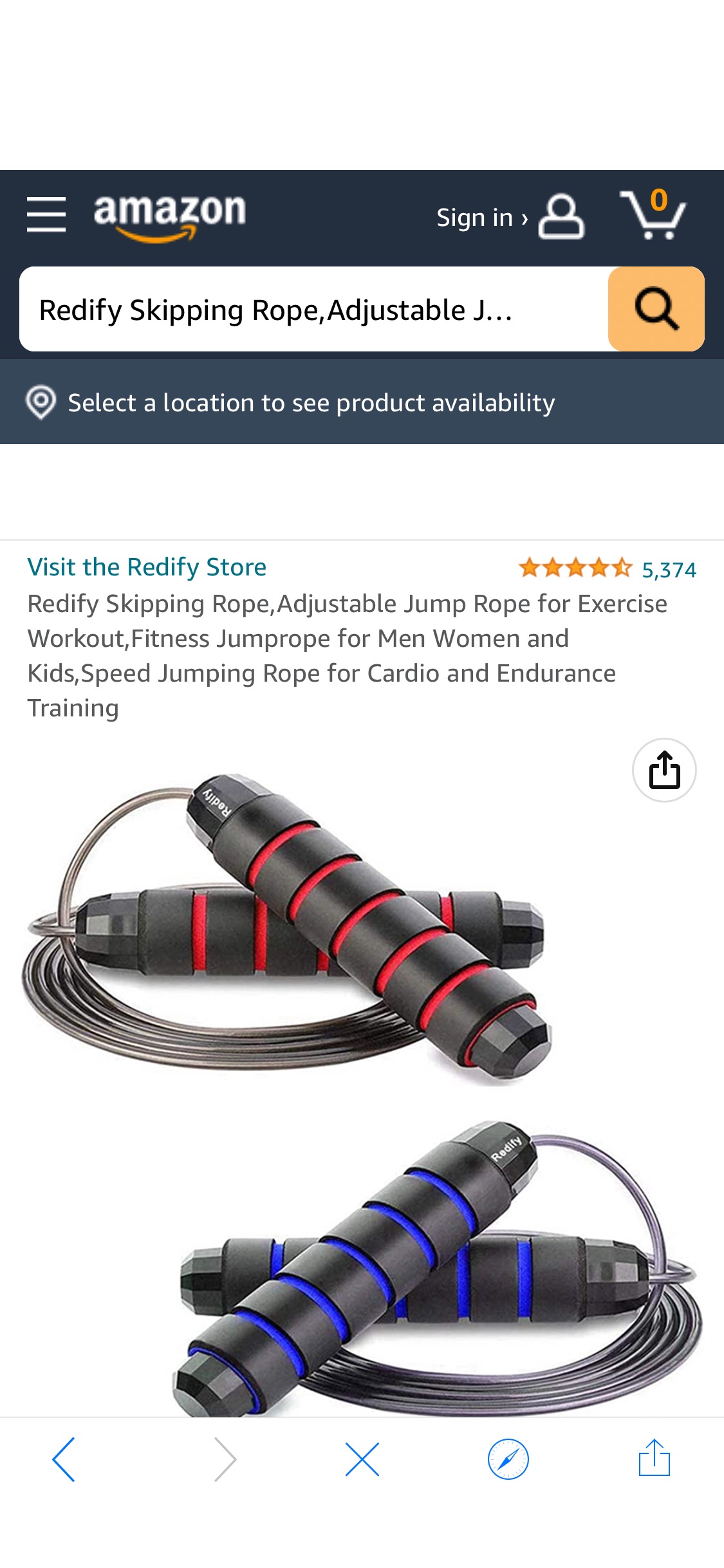 Amazon.com: Redify 2 Pack Adjustable Jump Rope for Workout, Fitness Jump Rope for Men Women and Kids, Speed Jumping Rope for Exercise : Everything Else