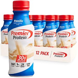Premier Protein Shake, Vanilla, 30g Protein, 1g Sugar, 24 Vitamins & Minerals, Nutrients to Support Immune Health 11.5 fl oz, 12 Pack