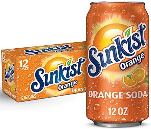Sunkist Orange Soda, 12 Fl Oz (Pack of 12)