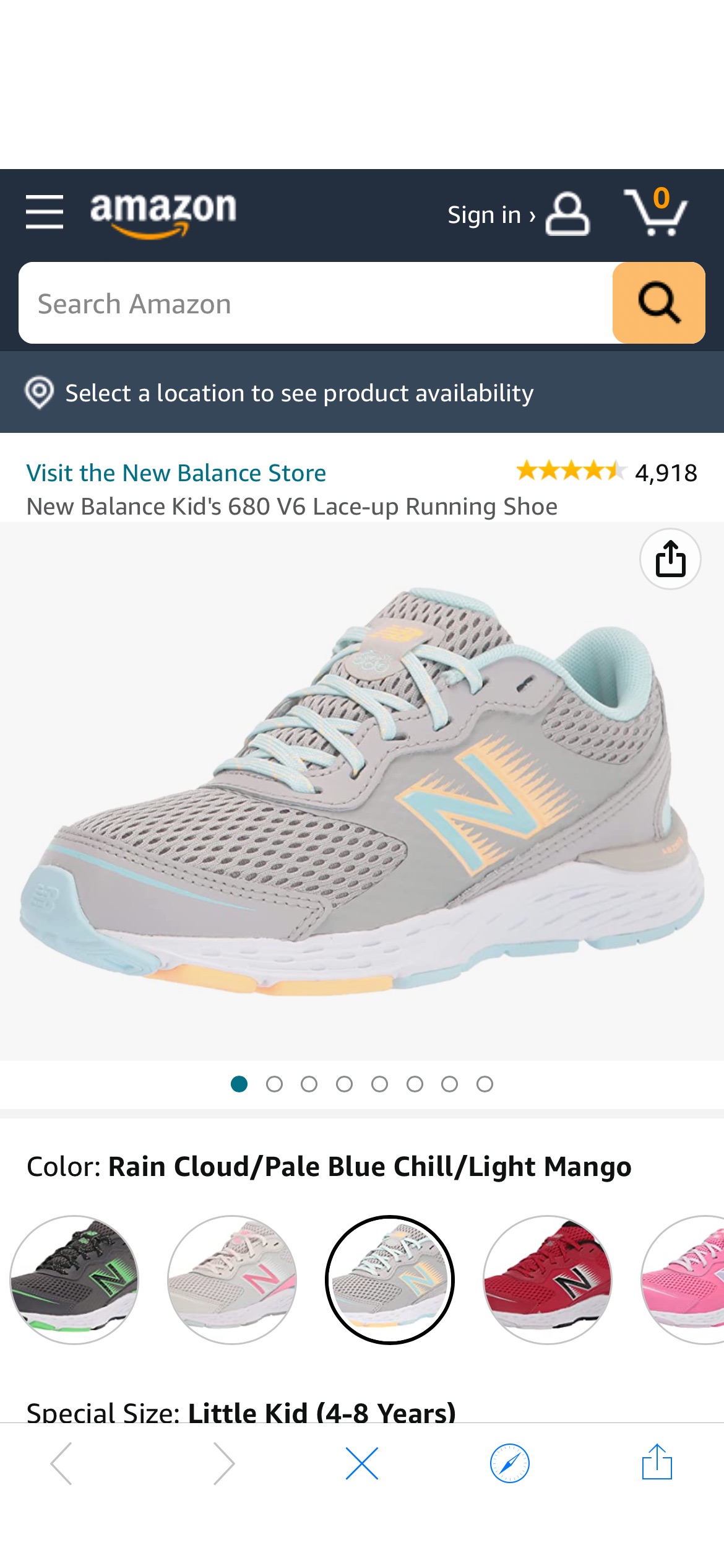 Amazon.com | New Balance 小孩运动鞋