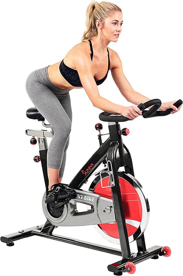Indoor Cycling Exercise Bike with Heavy 49 LB Chrome Flywheel, 275 LB Maximum