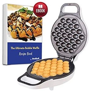 Amazon.com: Hong Kong Egg Waffle Maker with BONUS recipe e-book - Make Hong Kong Style Bubble Egg Waffle in 5 minutes AC 120V, 60Hz 760W: Kitchen & Dining