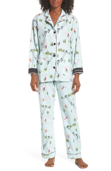 PJ Salvage Print Flannel Pajamas  印花睡衣