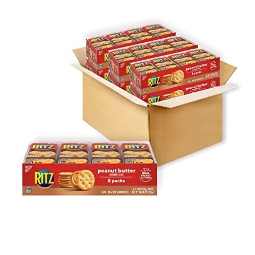 Peanut Butter Sandwich Crackers, 48 Snack Packs (6 Boxes)