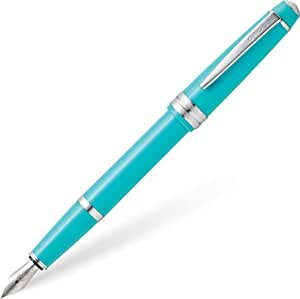 Cross Bailey Light Polished Teal Resin w/Polished Chrome Appointments and Medium Nib Fountain Pen