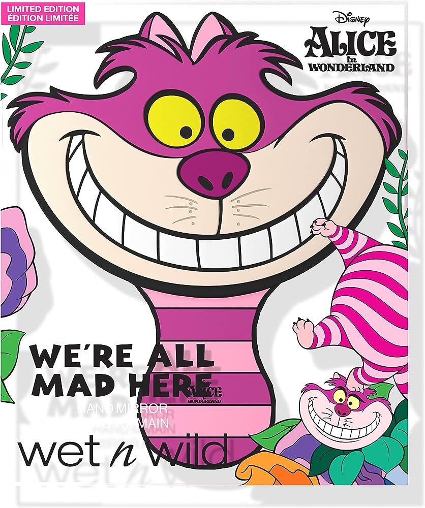 Amazon.com: Wet N Wild We'Re All Mad Here Hand Mirror Alice In Wonderland Collection : Beauty & Personal Care