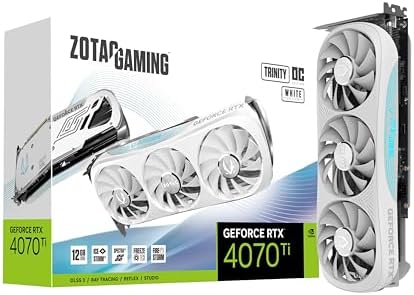 Amazon.com: ZOTAC Gaming GeForce RTX 4070 Ti Trinity OC White Edition DLSS 3 12GB GDDR6X 192-bit 21 Gbps PCIE 4.0 Gaming Graphics Card, IceStorm 2.0 Advanced Cooling, 