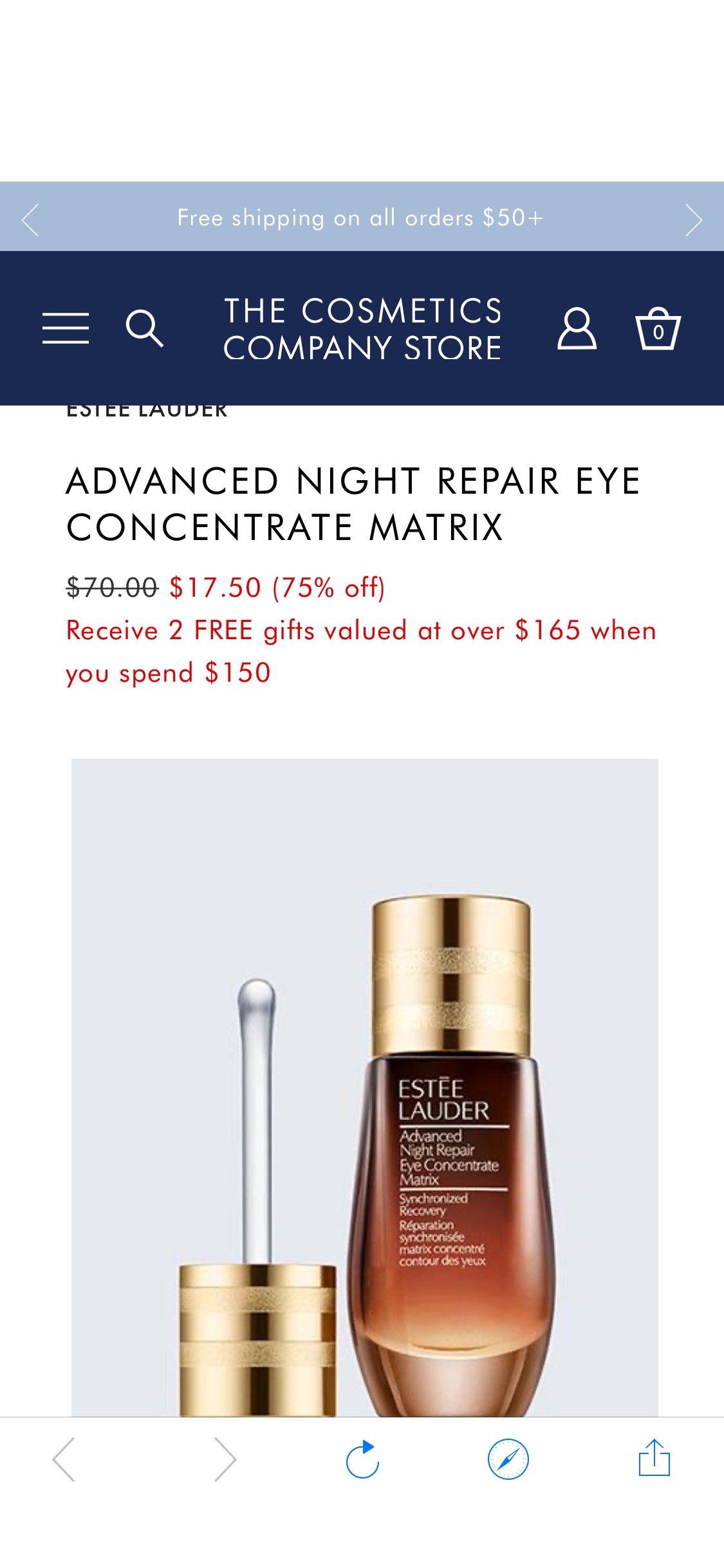 ADVANCED NIGHT REPAIR EYE CONCENTRATE MATRIX | The Cosmetics Company Store | Beauty Products, Skin Care & Makeup