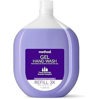 Gel Hand Soap, Refill, French Lavender, Recyclable Bottle, Biodegradable Formula, 34 Fl Oz (Pack of 1)