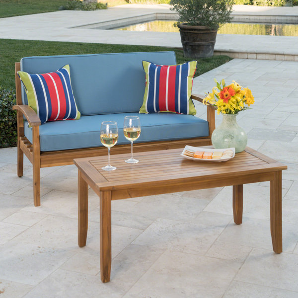 Highland Dunes Barrentine 2 - Person Outdoor Seating Group with Cushions & Reviews | Wayfair