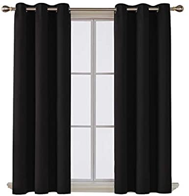 Deconovo Room Darkening Thermal Insulated Blackout Grommet Window Curtain for Living Room