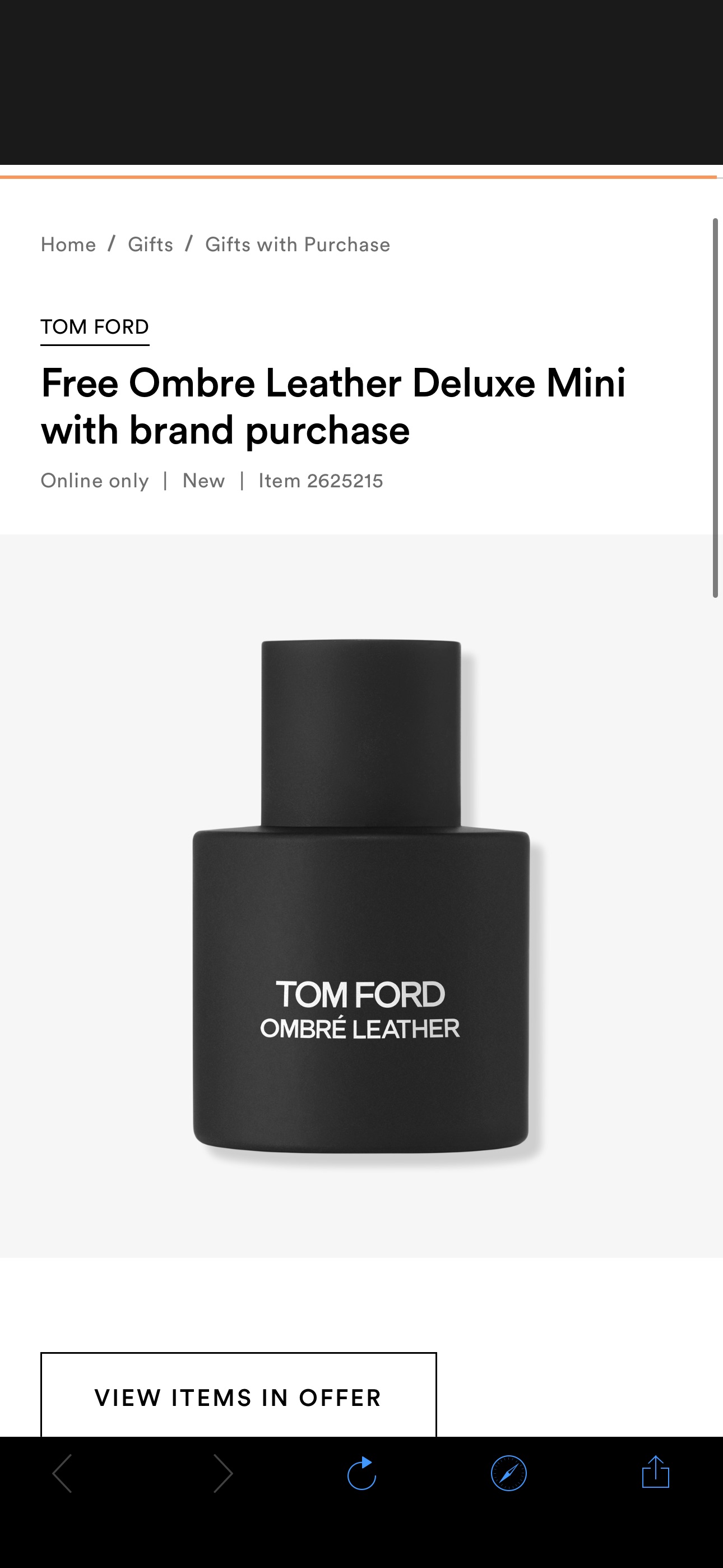 Free Ombre Leather Deluxe Mini with brand purchase - TOM FORD | Ulta Beauty