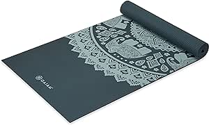 Amazon.com : Gaiam Yoga Mat Premium Print Extra Thick Non Slip Exercise &amp; Fitness Mat for All Types of Yoga, Pilates &amp; Floor Workouts, Divine Journey, 6mm : Sports &amp; Outdoors