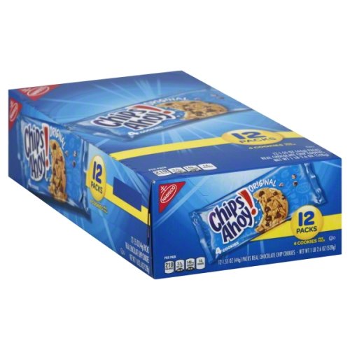 Nabisco Chips Ahoy! Original Chocolate Chip Cookie, 1.55 Oz., 12 Count 巧克力曲奇饼干