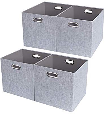Amazon.com: Foldable 布收纳盒4个