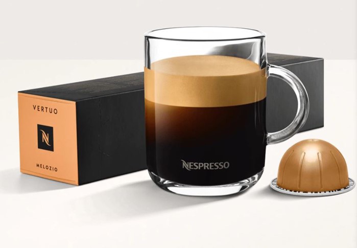 Nespresso购买7个以上的Vertuo胶囊获得1个免费的Melozio胶囊