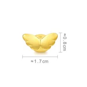 $140 Charme Lovely Tales 999 Gold Charm 翅膀串珠