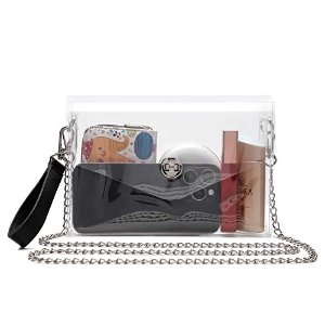 MOETYANG Clear Purse Stadium Approved for Women, Small Clear Crossbody Bag Fashion, Cute See Through Clutch Mini Shoulder Bag