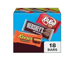 Amazon.com : HERSHEY&#39;S, KIT KAT and REESE&#39;S Assorted Milk Chocolate, Full Size Easter Candy Bar Variety Box, 27.3 oz (18 Count) : Chocolate And Candy Assortments : Everything Else