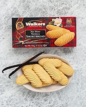 Walkers Shortbread Vanilla Shortbread Cookies, 5.3 Ounce Box (Pack of 4)