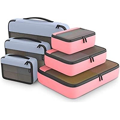 EASYFUN Packing Cubes Organizer Bags 6 set