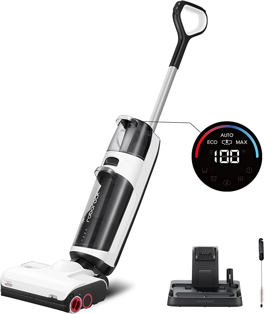 Amazon.com: roborock Dyad Pro Wet and Dry Vacuum Cleaner 洗地机 with 17000Pa Intense Power Suction, Vanquish Wet and Dry Messes with DyadPower, Self-Cleaning & Drying System, Auto Cleaning Solution Dispenser