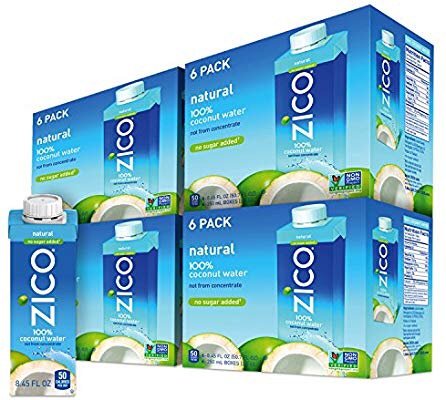 ZICO Premium Natural Coconut Water Drinks Pack of 24