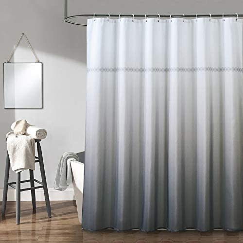 Haizhidian Extra Long Cloth Fabric Shower Curtain
