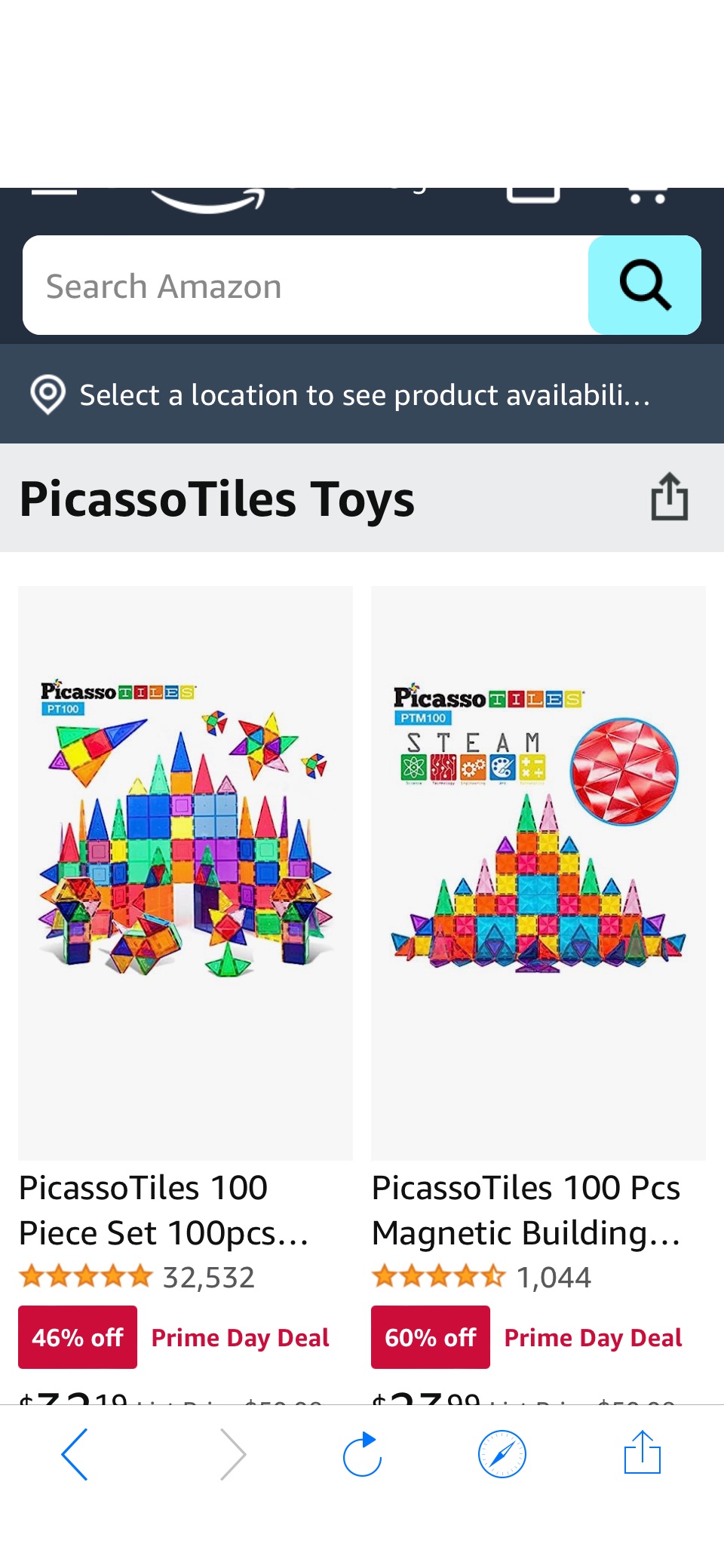 PicassoTiles Toys促销9.09起