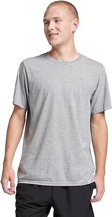 Amazon.com: Russell Athletic mens Performance Cotton Short Sleeve T-Shirt, oxford, L : Clothing, Shoes &amp; Jewelry