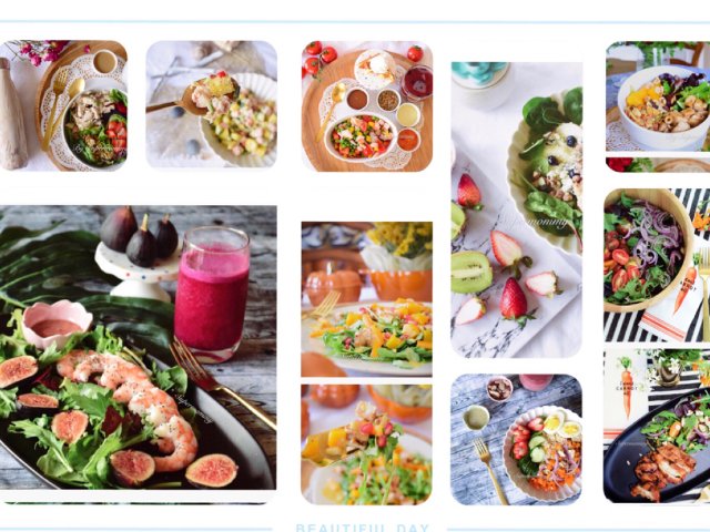 一年减30磅/这20道沙拉来助功