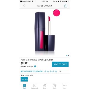 $9.97 Estee Lauder | Pure Color Envy Vinyl Lip Color | Nordstrom Rack雅诗兰黛唇釉